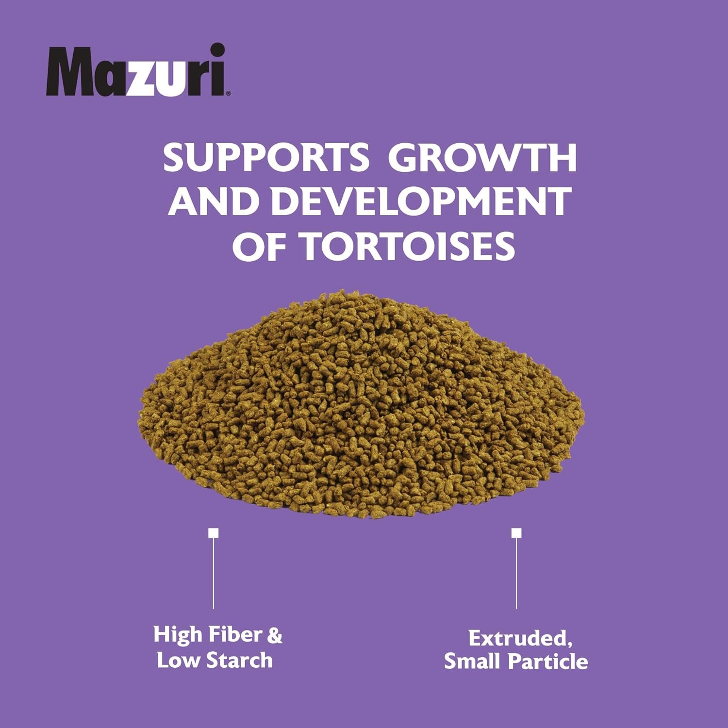 image:imageMazuri  Juvenile Tortoise Food for Baby Tortoises  8 Ounce 8 oz BagMulticolored