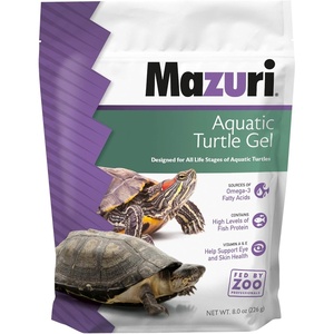 image:imageMazuri  Aquatic Turtle Food  EasytoServe Gel  Freshwater Formula 8 Ounce 8 oz Bag8 Ounce Pack of 1