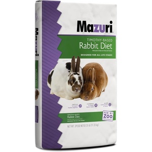image:imageMazuri  Nutritionally Complete Timothy HayBased Rabbit Food  25 Pound 25 lb Bag25 Pound Pack of 1