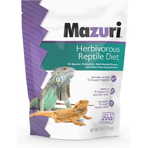 image:imageMazuri Herbivorous Reptile Diet  Food for PlantEating Herbivorous Lizards Green Iguanas Uromastyx Lizards  8 Ounce 8 OZ Bag