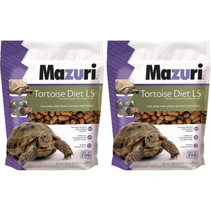 image:imageMazuri Low Starch Tortoise Diet for African SpurredSulcata Desert Egyptian Galapagos Gopher Greek Leopard Pancake Radiated or YellowFooted Tortoise 12 oz12 Ounce Pack of 2
