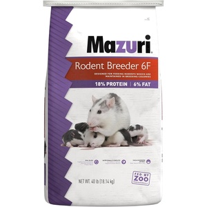 image:imageMazuri Rodent Breeder 6F Diet  Rat Food and Mouse Food 40 LB