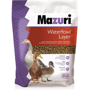 image:imageMazuri Waterfowl Layer Food for Ducks amp Geese  5 Pound 5 LB Bag1 Count Pack of 1