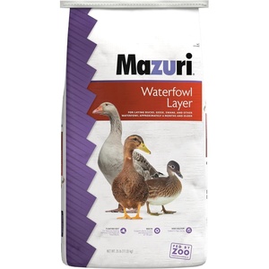 image:imageMazuri Waterfowl Layer Food for Ducks amp Geese 25 LB1 Count Pack of 1